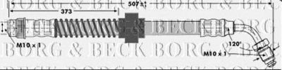 BORG & BECK bbh7132 -  Тормозной шланг